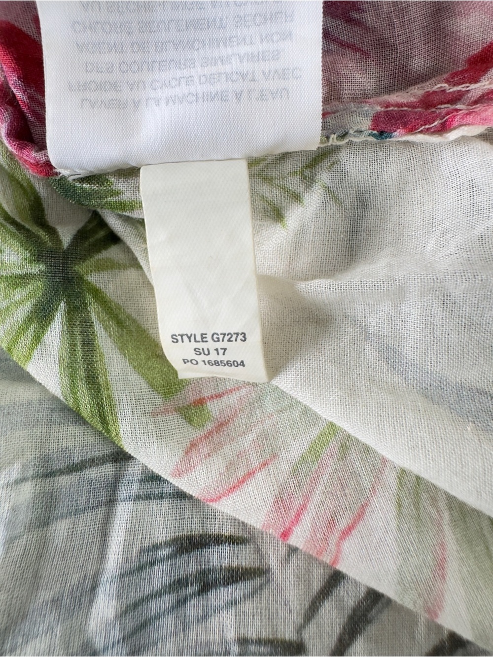 Pierre Frey for J.Crew Tropical Botanical Maxi Tunic Dress Cover-Up Size Small - Picture 11 of 13